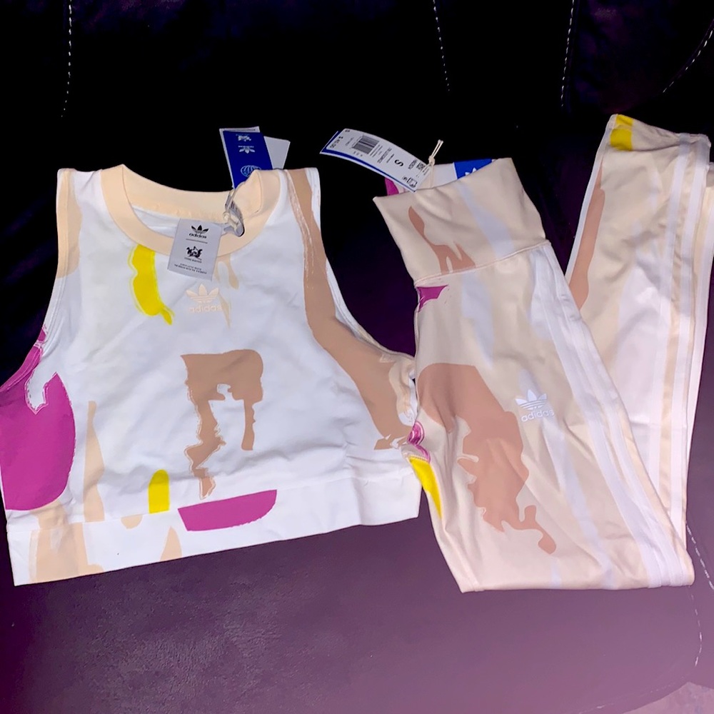 Adidas tank and leggings set